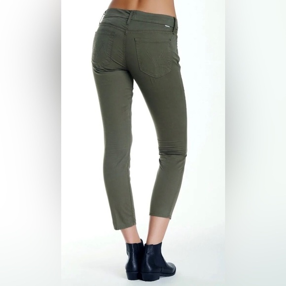 Mother‎ The Looker Crop Pant Island Fever Military Green 27 - Picture 2 of 7